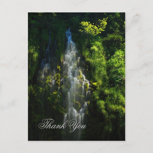 POSTAL WATERFALL GRACIAS (Anverso)