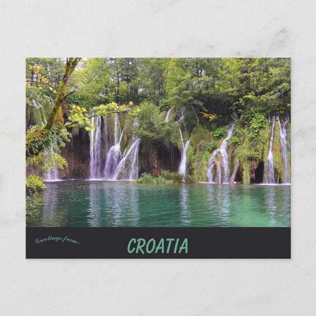 Postal Waterfalls at Plitvice Lakes National Park Croatia (Anverso)