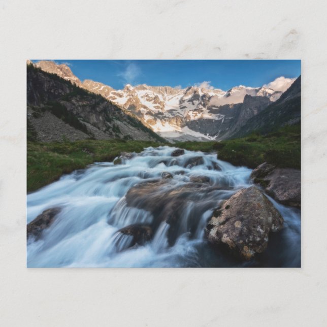 Postal Waterfalls | Aviolo Lake, Italy (Anverso)