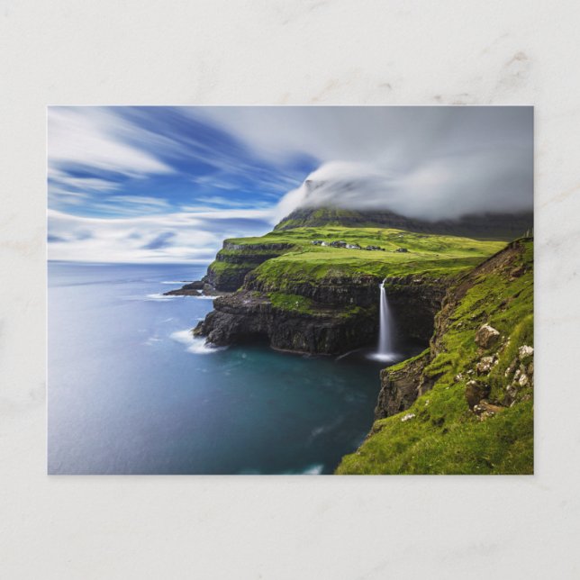 Postal Waterfalls | Faroe Islands, Denmark (Anverso)