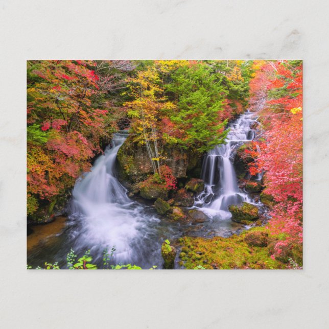 Postal Waterfalls | Faucet Waterfalls Nikko Japan Fall (Anverso)