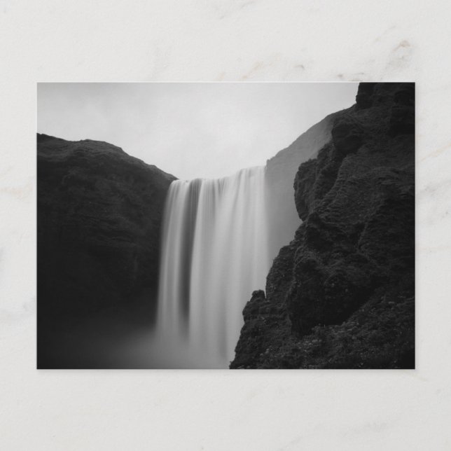 Postal Waterfalls | Skogafoss Waterfall, Iceland (Anverso)