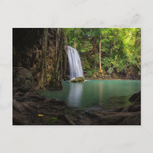 Postal Waterfalls | Spring Rainforest Waterfall Thailand (Anverso)