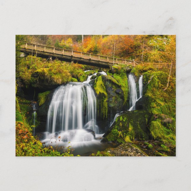 Postal Waterfalls | Triberg Waterfalls, Germany (Anverso)