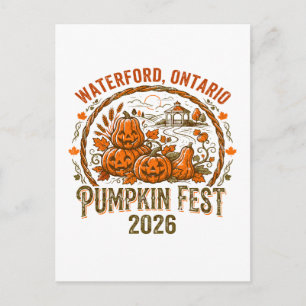 Postal Waterford Ontario Pumpkin Fest Año 2026