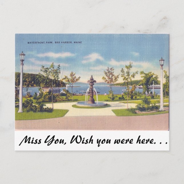 Postal Waterfront, Bar Harbour, Maine (Anverso)