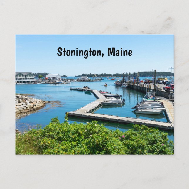 Postal Waterfront en Stonington, Maine (Anverso)