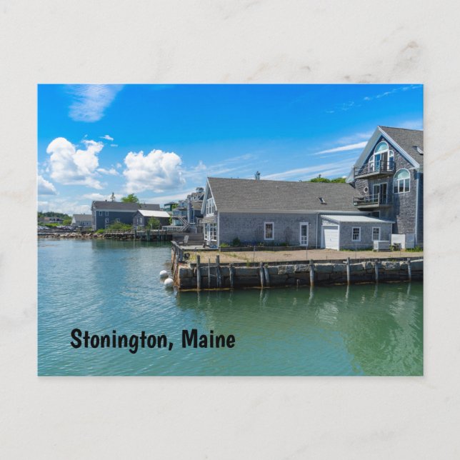 Postal Waterfront en Stonington, Maine (Anverso)
