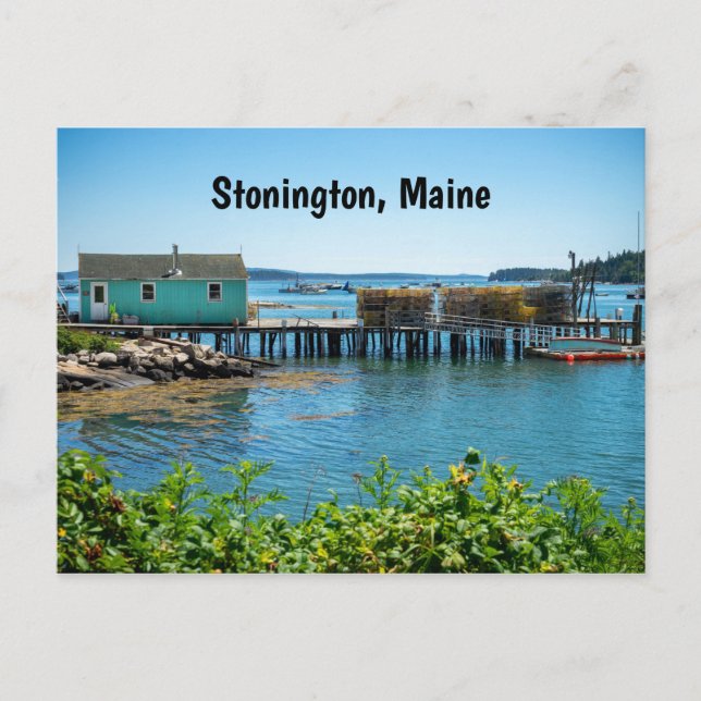 Postal Waterfront en Stonington, Maine (Anverso)