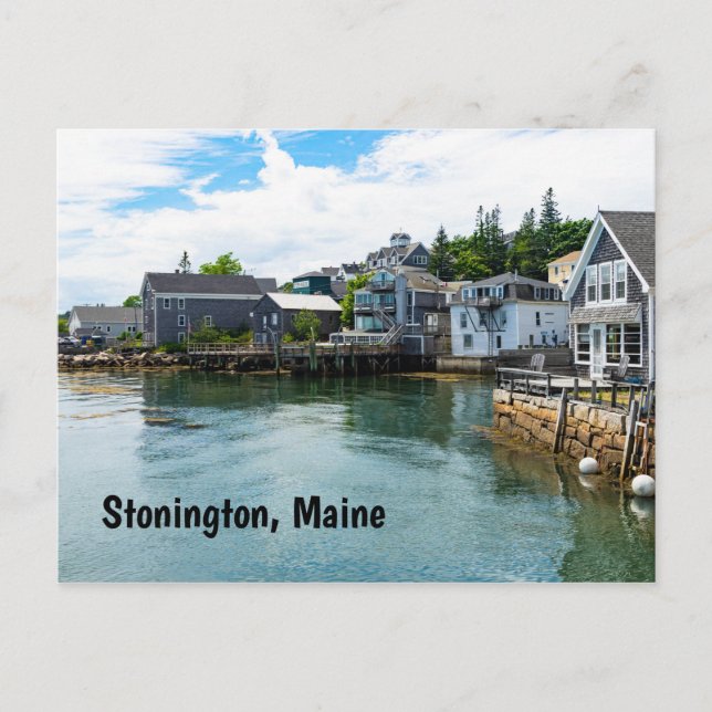 Postal Waterfront en Stonington, Maine (Anverso)