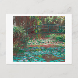 POSTAL "WATERLILY POND" 1889 CLAUDE MONET