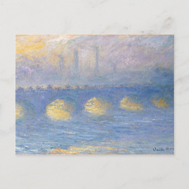 Postal Waterloo Bridge, tiempo cubierto | 1904 (Anverso)