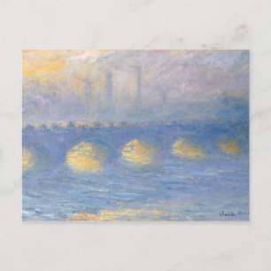 Postal Waterloo Bridge, tiempo cubierto   1904