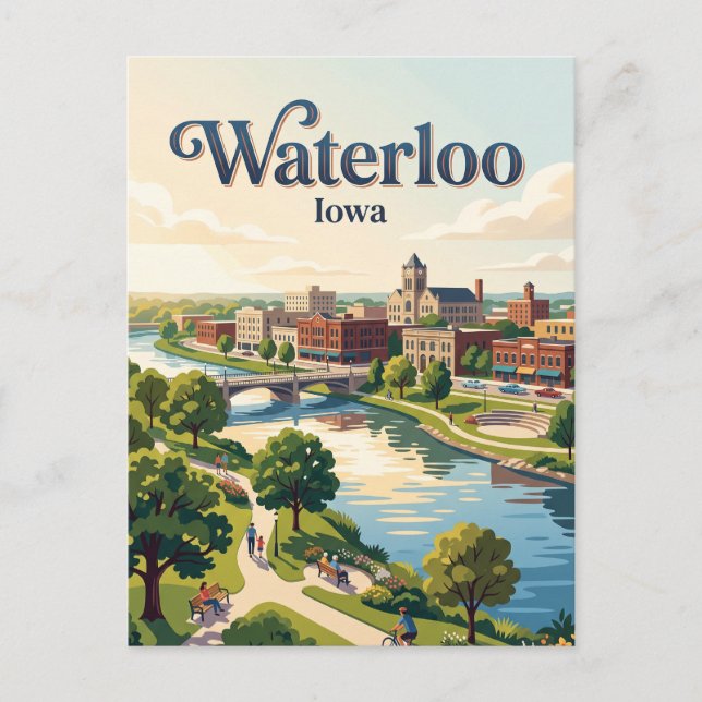 Postal Waterloo, Iowa (Anverso)