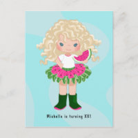 Watermelon Tutu American Blonde Chica Birthday