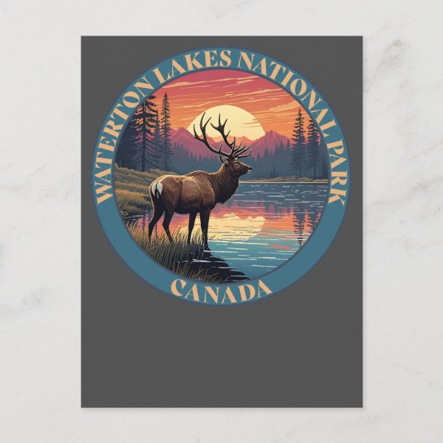 Postal Waterton Lakes National Park of Canada (Anverso)