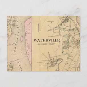 Postal Waterville, condado de Kennebec