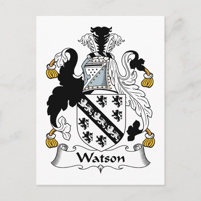 Postal Watson Family Crest (Anverso)