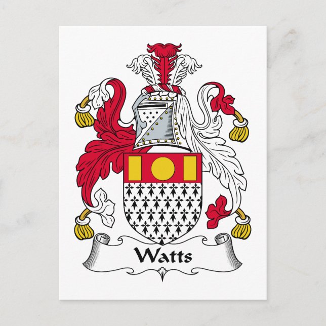 Postal Watts Family Crest (Anverso)