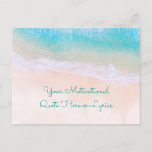 Postal Wave, Sand, Cita Motivadora De Playa