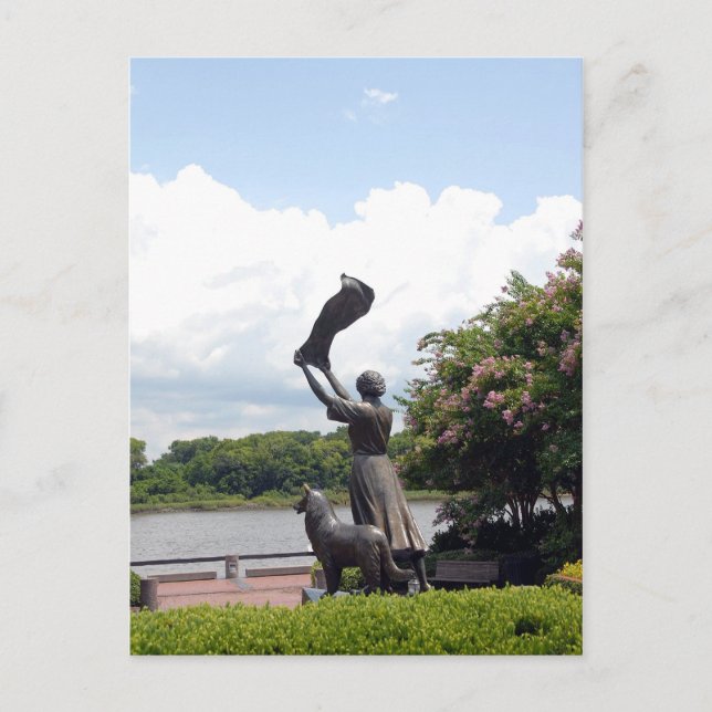 Postal Waving Chica De Savannah Georgia (Anverso)