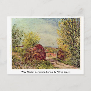 Postal Way-Nadon Veneux En Primavera Por Alfred Sisley