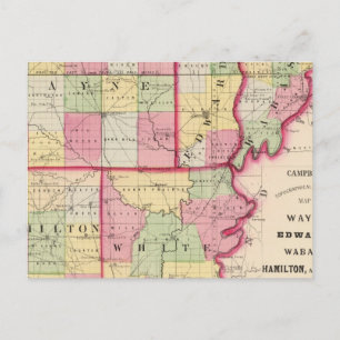 Postal Wayne, Edwards, Wabash, Hamilton, Condados blancos