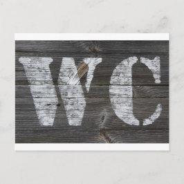 Postal WC Schild