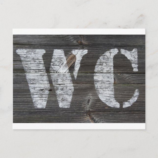 Postal WC Schild (Anverso)