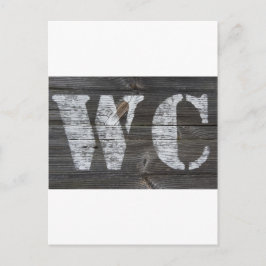 Postal WC Schild