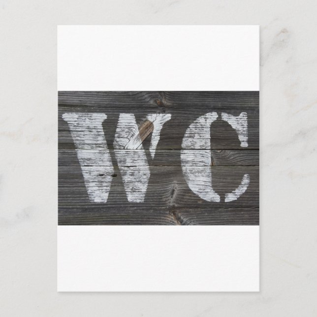 Postal WC Schild (Anverso)