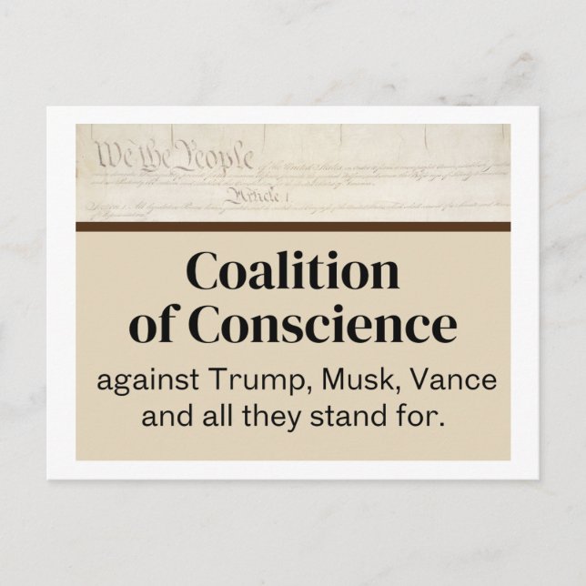 Postal We the People Coalition of Conscience Ides Trump (Anverso)