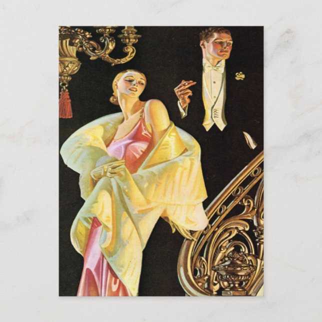 Postal Wealthy Fiesta Goers (Anverso)