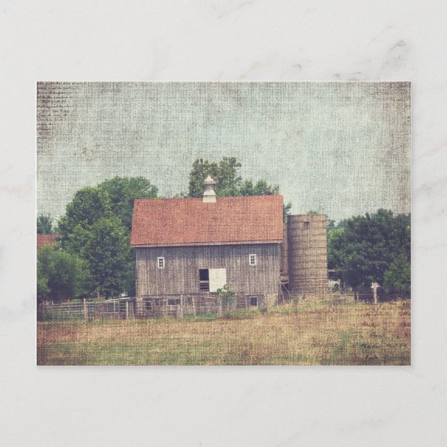 Postal Weathered Wooden Barn (Anverso)