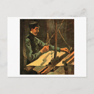 Postal Weaver Enfrentando a Media Figura Derecha Van Gogh