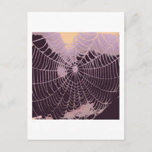 Postal Web de araña abstracta