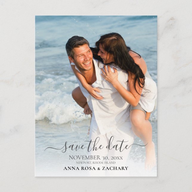 Postal *~* WEDDING SAVE the DATE - QR Website AR6 (Anverso)