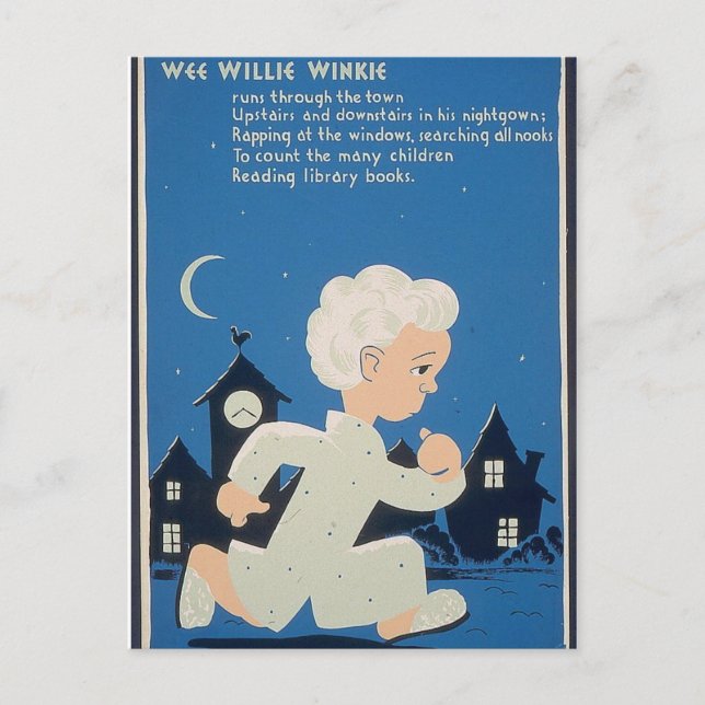 Postal Wee Willie Winkie (Anverso)