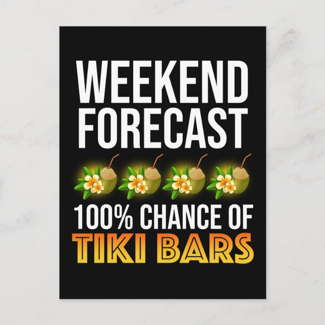 Postal Weekend Forecast - 100% Chance of Tiki Bars (Anverso)
