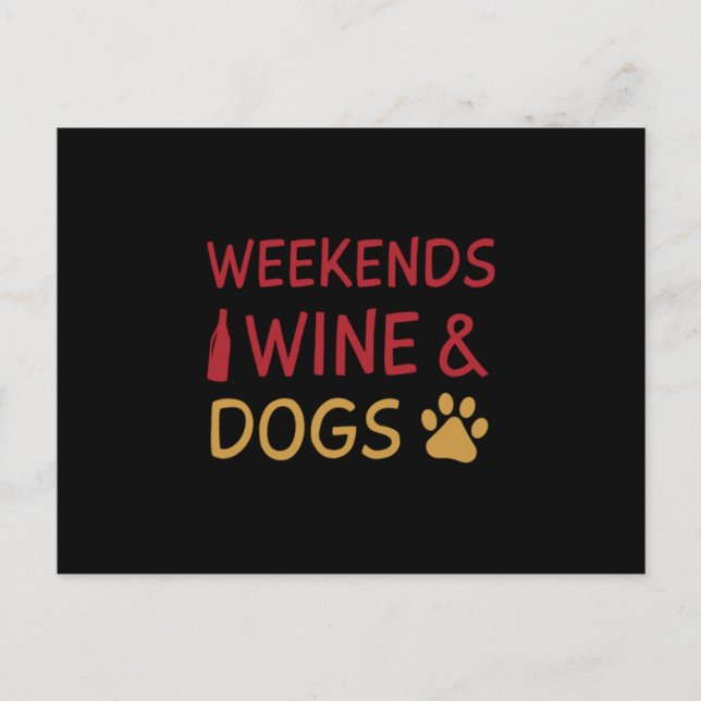 Postal Weekends Wine Dogs (Anverso)