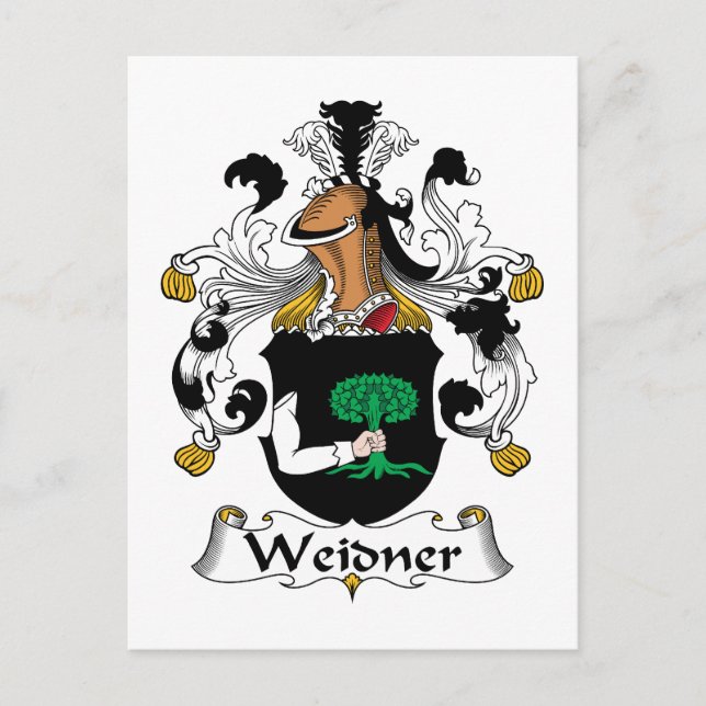 Postal Weidner Family Crest (Anverso)
