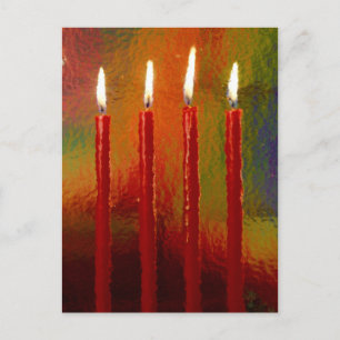 Postal Weihnacht, Advent, brennende escribió Kerzen festl