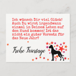 Postal Weihnachten mit Neujahrsvorsatz