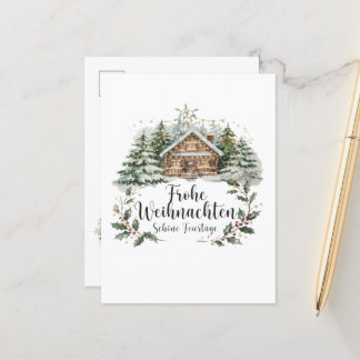 Postal Weihnachtliche Weihnachtskarte mit Grußtext