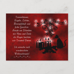 Postal Weihnachtsgedicht Deutsch , añada tu texto