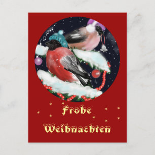 Postal Weihnachtsgruss , Dompfaff