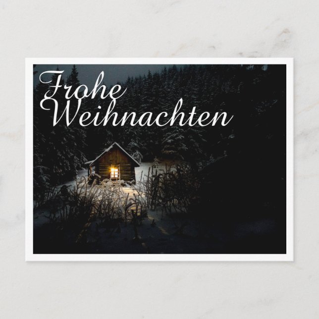 Postal Weihnachtsgrüße mit Hexenhaus (Anverso)