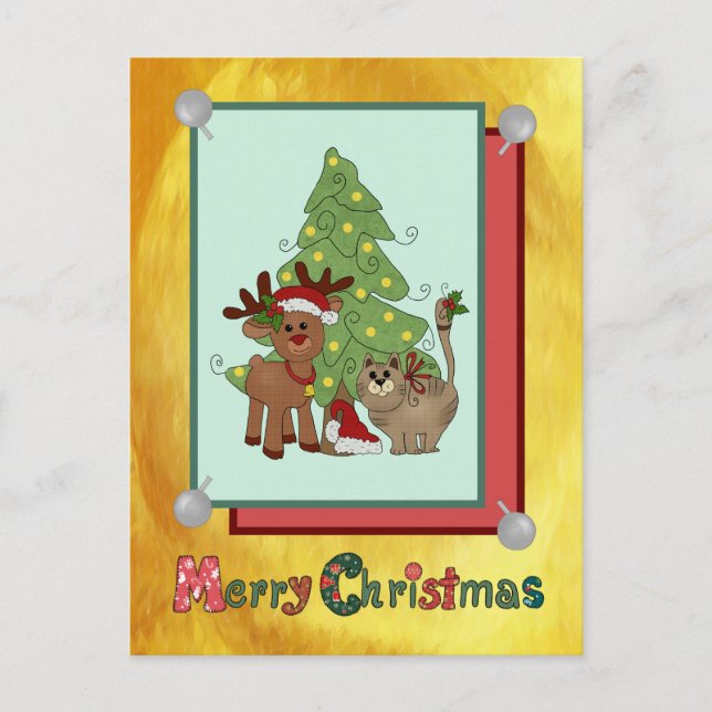 Postal Weihnachtskatze (Anverso)