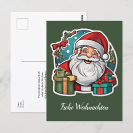 Postal Weihnachtsmann mit Geschenken -