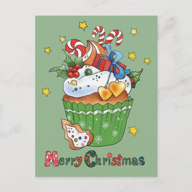 Postal Weihnachtsmuffin  (Anverso)